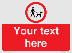 Custom Road regulatory dogs on leads